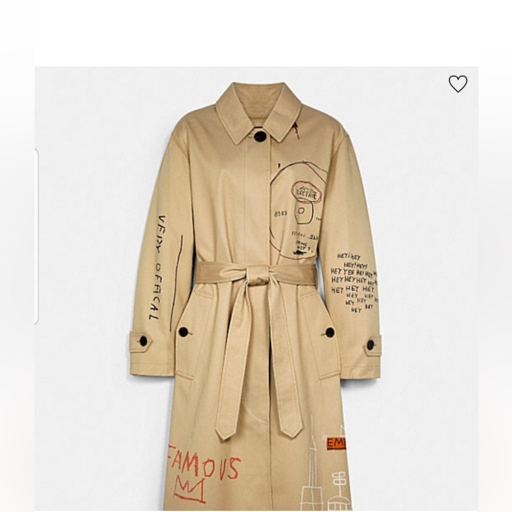 Coach X Jean Michel Basquiat Trench Coat